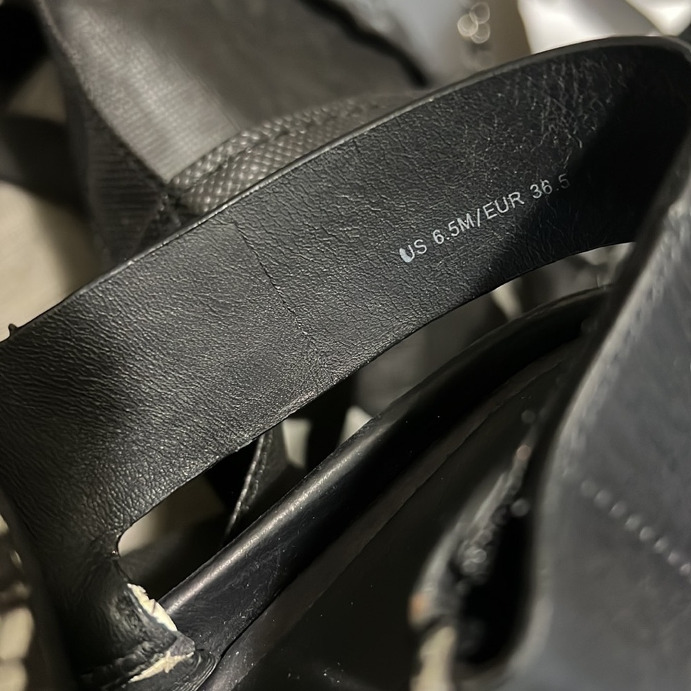 VINCE Marett Python Snake Print Flatform leather … - image 11